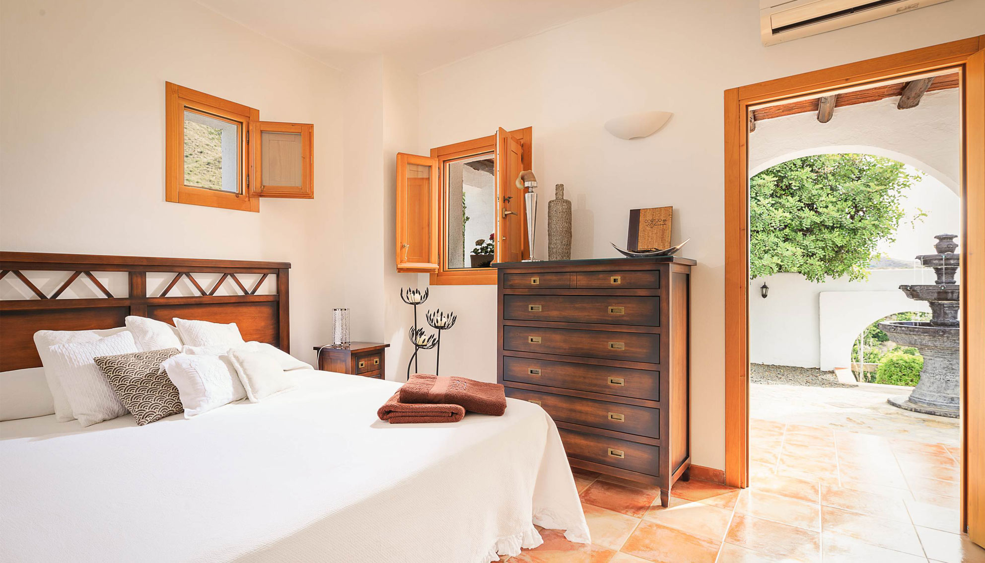 Patio Zimmer im Cortijo El Sarmiento